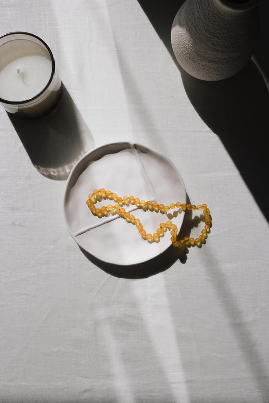 Carmel necklace. amber honey.