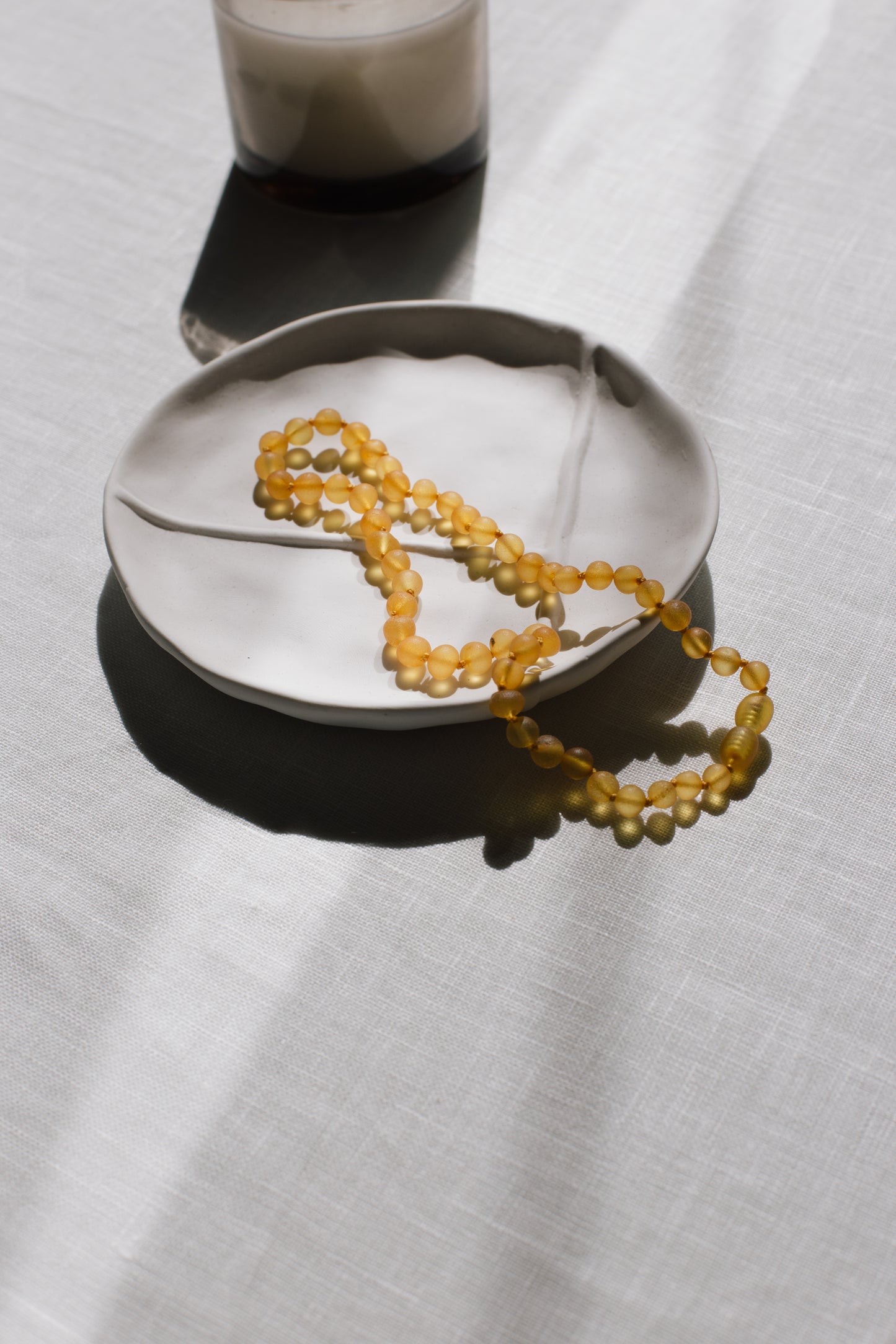 Carmel necklace. amber honey.